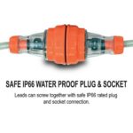 Braided 10m Extension Lead, 3 x 2.5mm2, 3P 15A Plug & Socket - Image 2