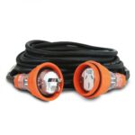 Rubber 20m Extension Lead, 3 x 2.5mm2, 3P 15A Plug & Socket