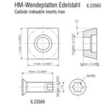 METABO 10PK Carbide indexable inserts aluminium - Image 2
