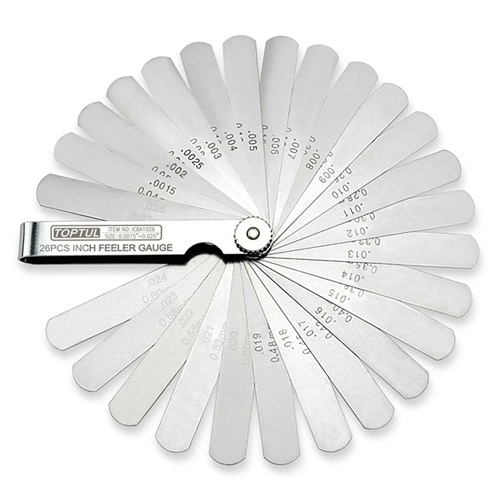 ICBA1026 TOPTUL 25 BLADE FEELER GAUGE .0015 - .025" - Image 1